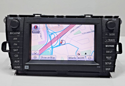 2010-2011 TOYOTA PRIUS HYBRID JBL NAVIGATION INFO DISPLAY SCREEN MONITOR OEM