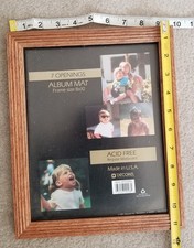 Solid Oak Photograph Frame 8"x10"Easel Back Made in USA 4-Pack with glass.