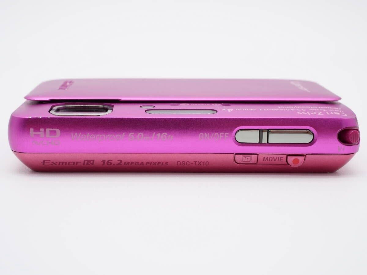 SONY Cyber Shot DSC-TX10 Pink Digital Camera 16.2MP Japanese