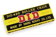D.I.D 420-126 420 Standard Series Non O-Ring Chain - 126 Links Natural