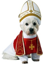 Holy Hound Pet Costume Pope Miter And Stole Robe Pet20127 Dog