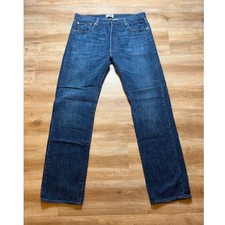 Levi's 501 Straight Leg Jeans Mens 36x34 Blue Button Fly Denim