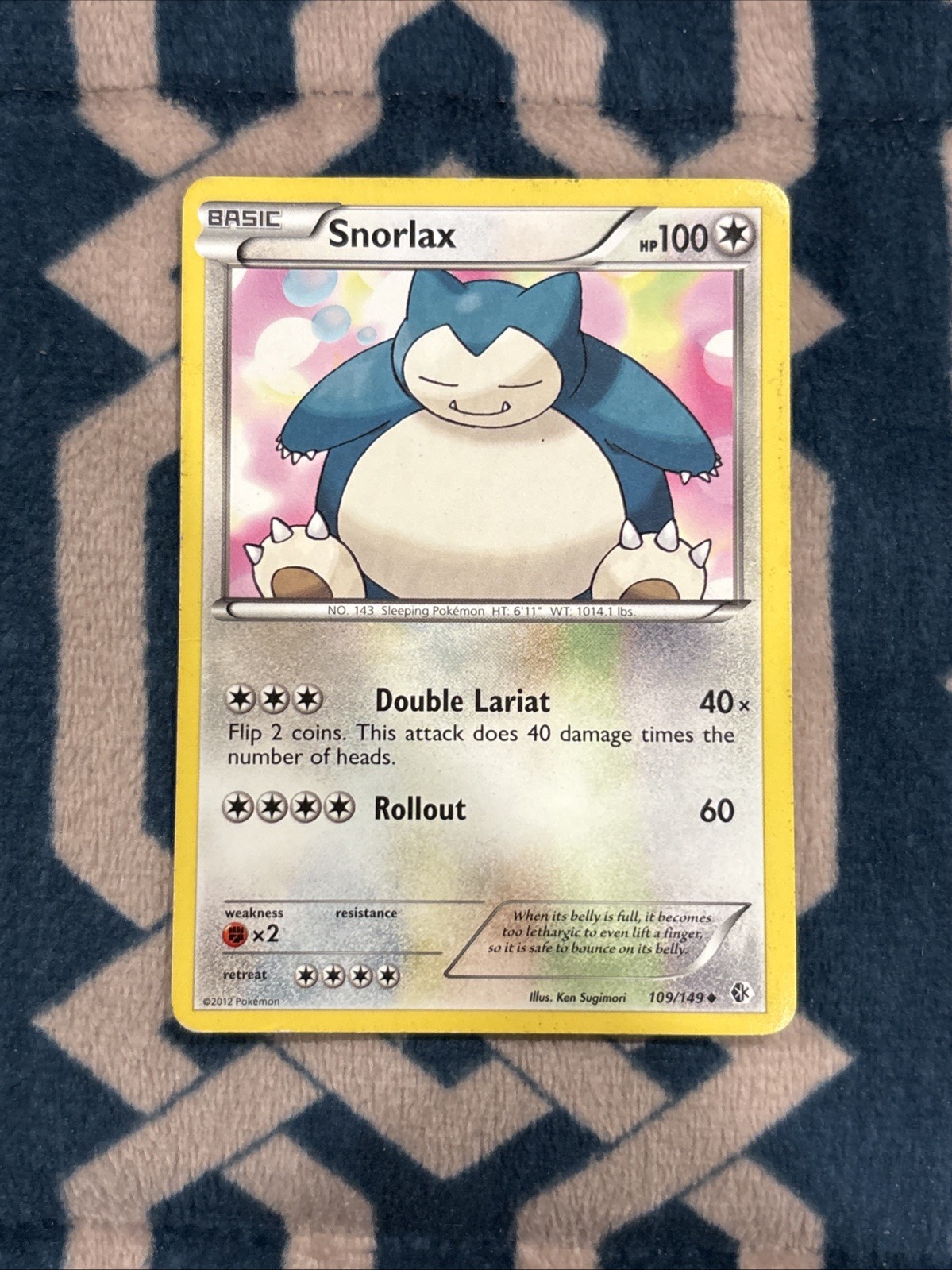 Snorlax 109/149 Boundaries Crossed Regular Uncommon Basic DMG