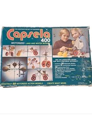 Capsela 400 Motorized STEM Construction Set w Manuel Play-Jour 1978 Incomplete