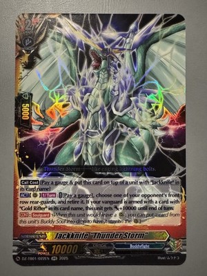 CARDFIGHT VANGUARD JACKKNIFE ''THUNDER STORM'' (DRAGON WORLD) DZ-TB01/022EN RR