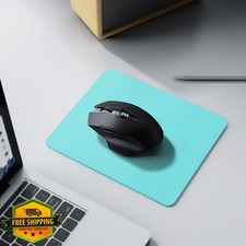 Leather Desk Pad Mat, Large Mousepad, Light Blue, 11x8in