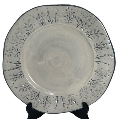 Deartis Dinner Plates 11.5 Floral Artisan Made Handpainted Portugal Lot Set Of 4