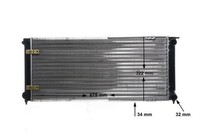 MotorküHler WasserküHler Mahle Cr 341 000S FüR Vw Golf 2 19E 1G1 Jetta 1G2 165 1