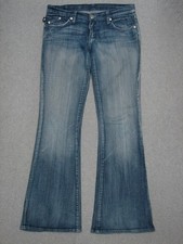 RA15428  ROCK  REPUBLIC  FLARE WOMENS JEANS sz28; SOLID JEANS