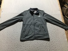 The North Face Active Jacket Womens M Medium Gray Full Zip Pockets Mock Neck