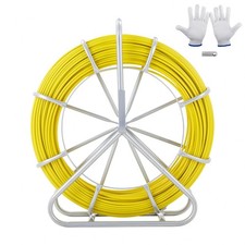1/4in Fiberglass Fish Tape 425ft 3 Heads
