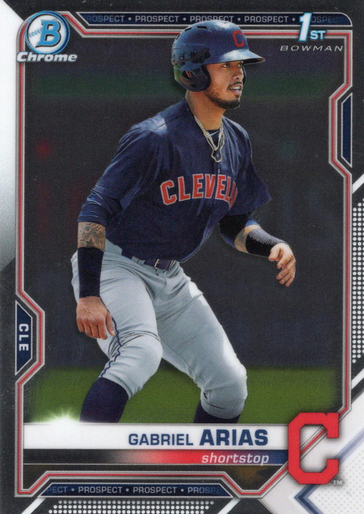 2021 Bowman Chrome #BCP-89 Gabriel Arias 1st Prospects Cleveland Guardians