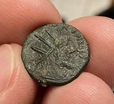 Roman Imperial. Victorinus (269-271 AD). AE Antoninianus Radiate. INVICTVS.