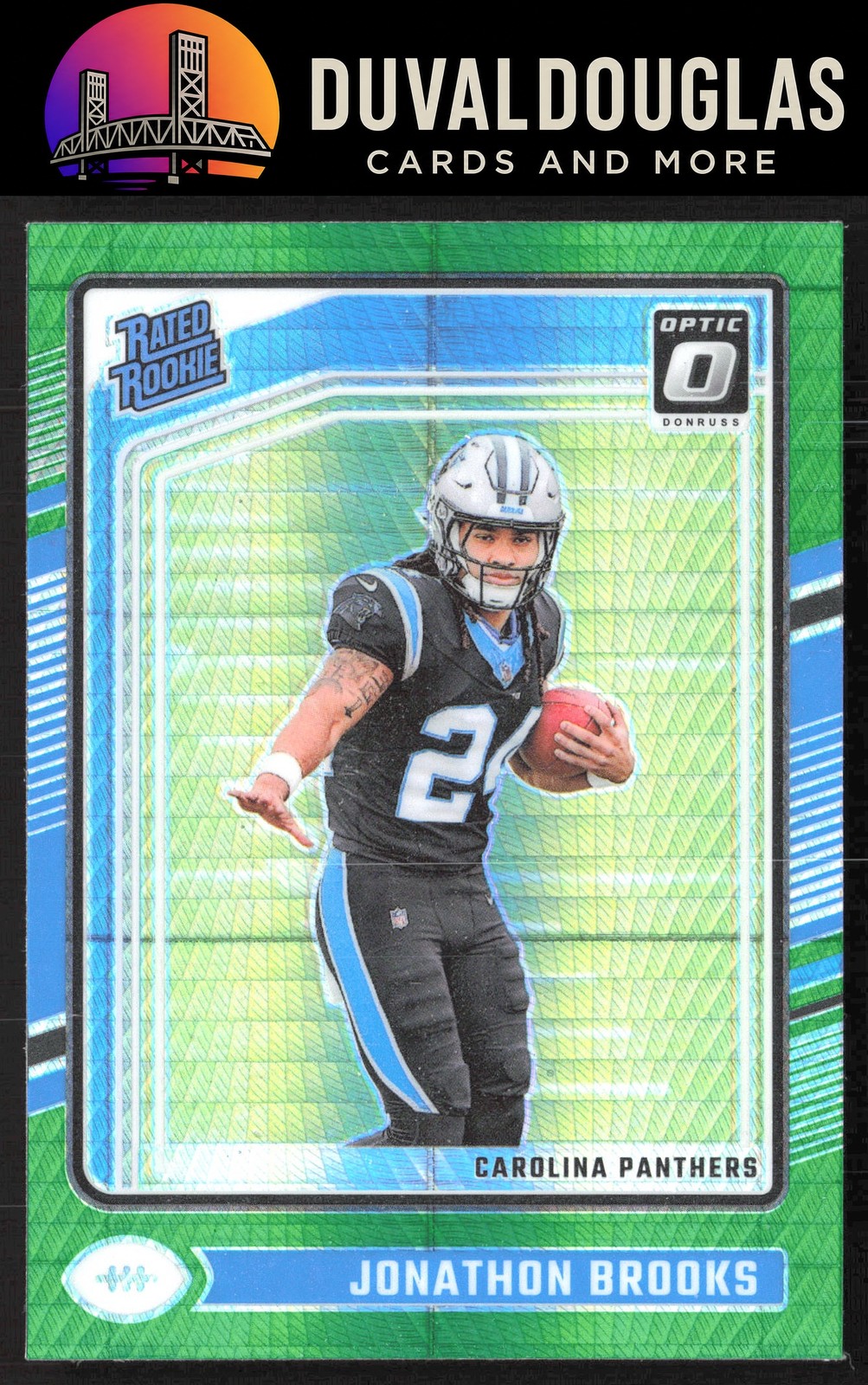 2024 Donruss Optic #258 Jonathon Brooks Green Hyper
