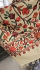 Womens Large Beige Shawl Wrap Pashmina Embroidered Floral India Christmas Gift — photo 2