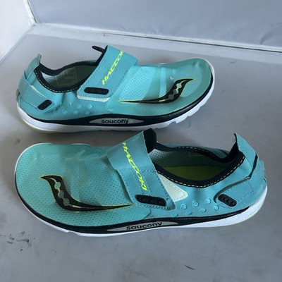 Saucony Hattori womens Low Top Slip-On Strap Sneakers Blue Active Casual size10