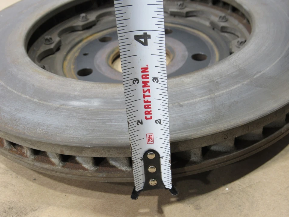 Juego de discos de rotor de freno delantero derecho izquierdo 11-12 Fisker Karma 2012 2 piezas; @2 Foto 3 de 4