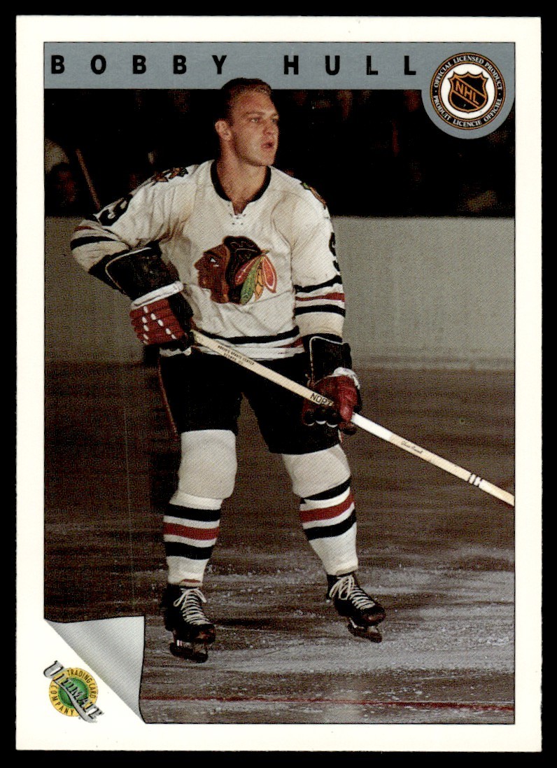 1991-92 Ultimate Original 6 French Bobby Hull Chicago Blackhawks #57