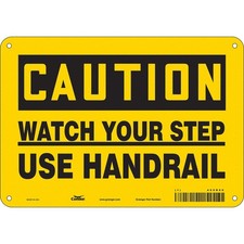 CONDOR 469R60 Safety Sign,7 inx10 in,Polyethylene 469R60