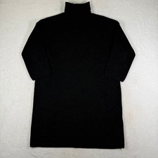 Pomander Place Black Metallic Shimmer Turtleneck Knit Dress XS Y19852T