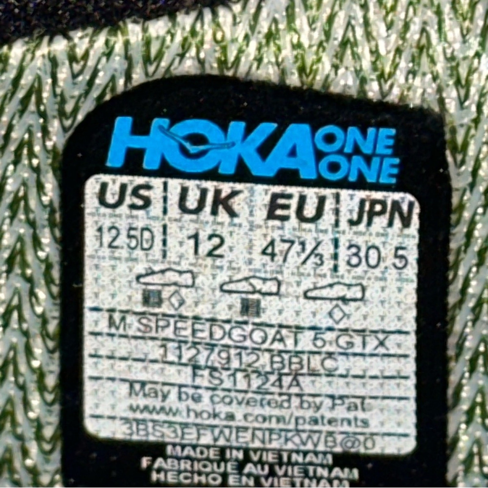 Hoka Men’s Size 12.5 D Black Speedgoat 5 Gtx Running Gore-Tex Hiking Sneakers thumbnail 10