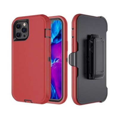 iPhone 6+ / 6S+ / 7+ / 8+ - Defender Holster Case (Red)