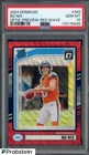2024 Donruss Optic Preview Red Wave Prizm #369 Bo Nix RC Rookie PSA 10