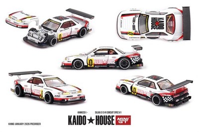 Kaido House x Mini GT Silvia S13-R Circuit Spec V1 Diecast Model