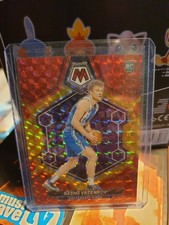 2023-24 Panini Mosaic Sasha Vezenkov Rookie Red & Yellow Mosaic Kings 18/75 Card