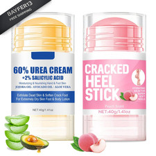 HJXUQIME 2pcs 60 Urea Hydrating and Anti-Cracking Foot 1.4 Fl Oz Pack of 2
