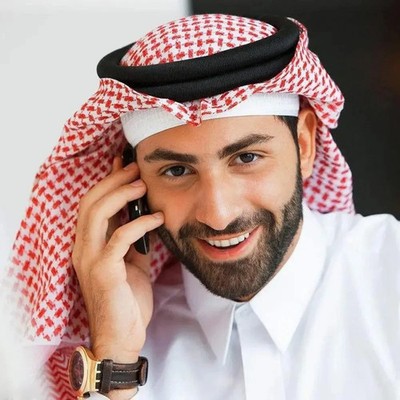 Islamic Foulard Print Scarf Men Arab Headwear Hijab Saudi clothing prayer