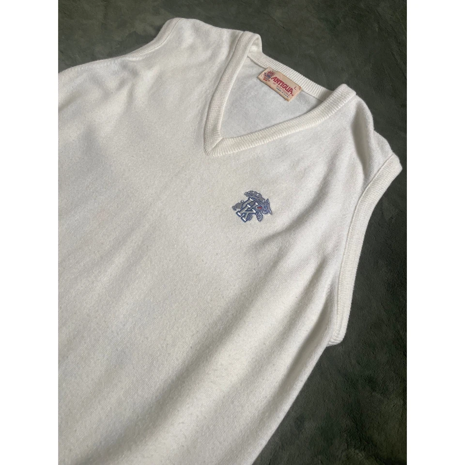 Vintage Anos 90 Antigua of Scottsdale Univ. Colete suéter Of Kentucky Wildcats tamanho G - Imagem 2 de 4