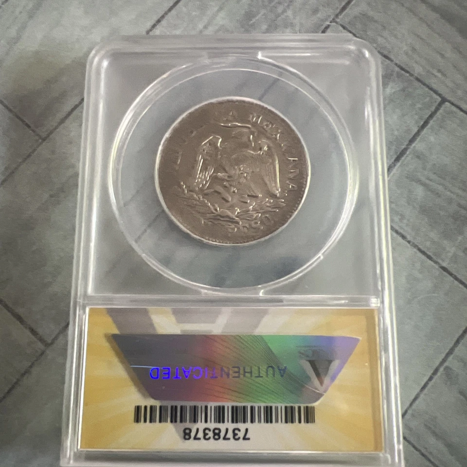 Mexico ANACS EF 45 1915 Guerrero 1 Peso Revolutionary Circulated Silver Coin - Image 3 of 4