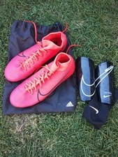 Nike Mercurial Superfly 7 Academy MG 'Laser Crimson UK8 Worn Once with shinpads 