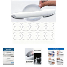 Car Door Handle Protector Film 10 Pack Clear Anti-Scratch Waterproof