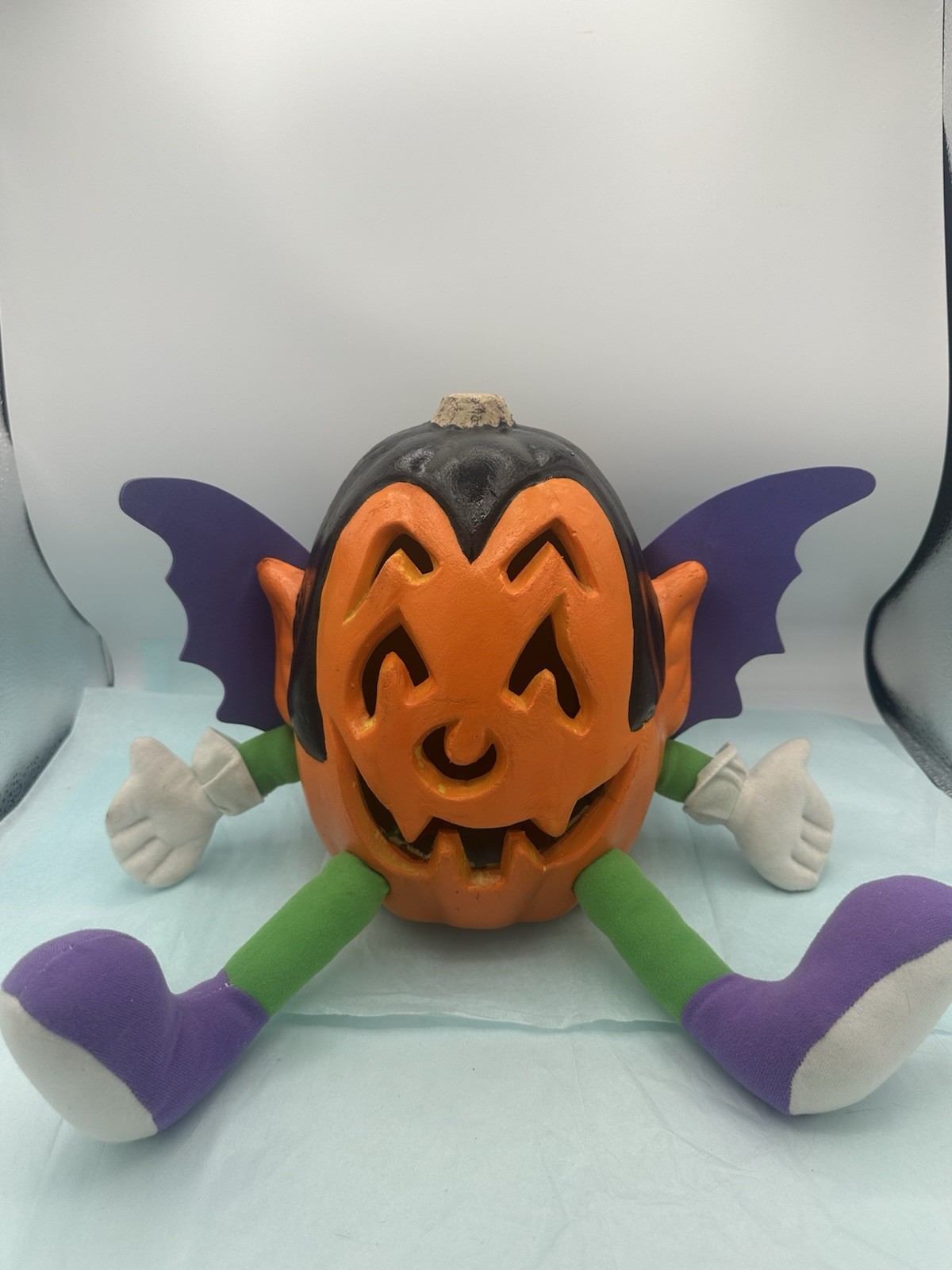 Vtg Halloween Lighted Dracula JOL Foam Blow Mold 1998 Paper Magic Group Spooky