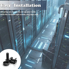 105 PCS M6 Rack Screws and cage Nuts Assortment Kit, Cage Screws and Nuts Was...