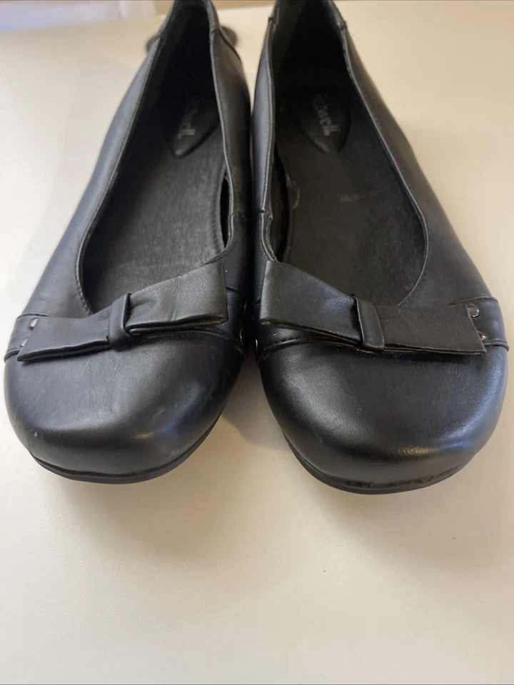 Fitzwell Mujer 9 M Shaina Ballet Pisos Negro Imitación Cuero Foto 2 de 4