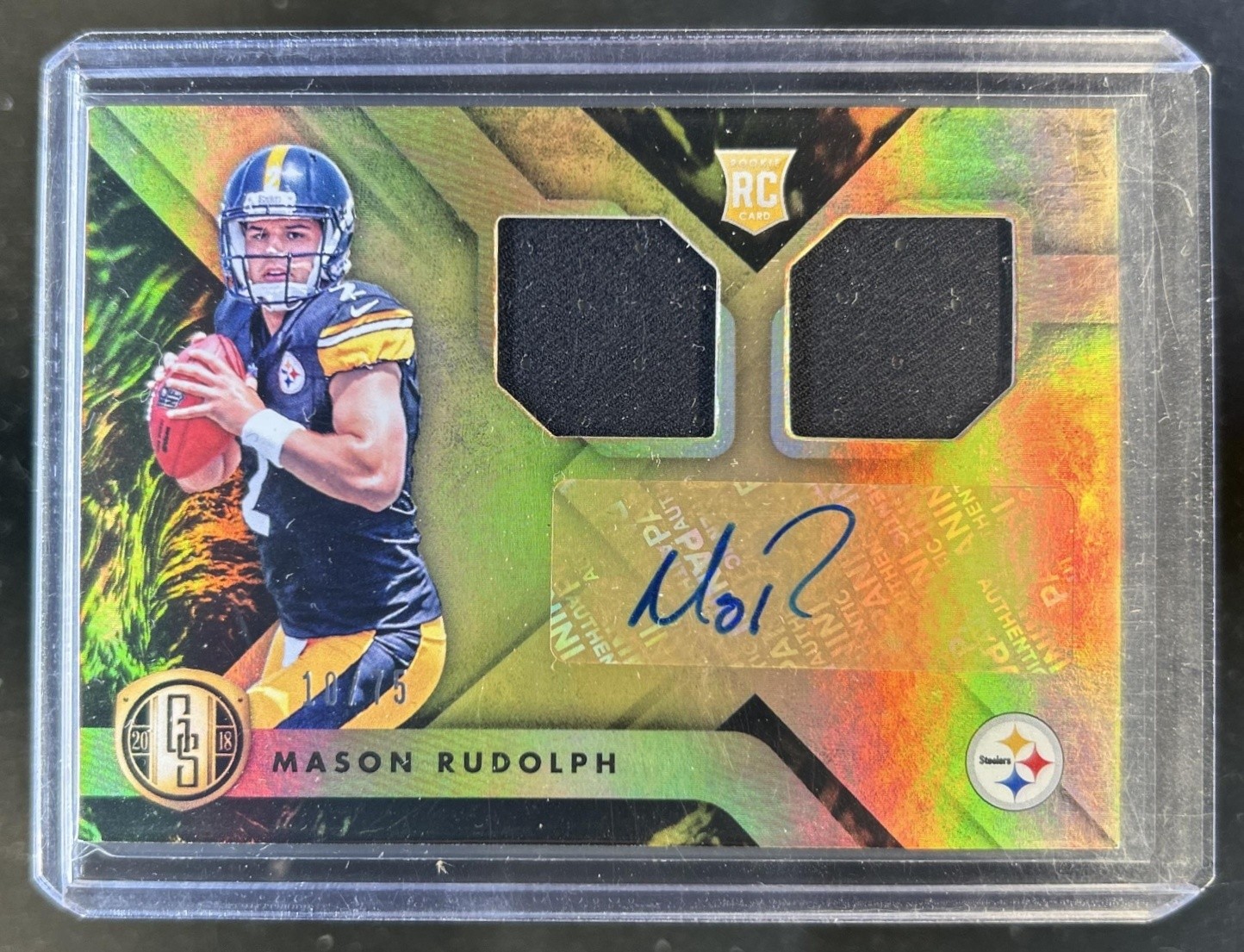 Mason Rudolph Panini Gold Standard #249 Autograph Jersey