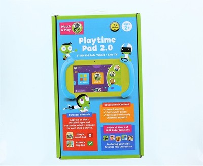 PBS 7'' Playtime Pad 2.0 HD Kid Safe Tablet + Live TV