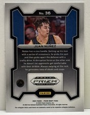 2024-25 Panini Prizm Draft Picks - Juan Nunez #36 (RC)