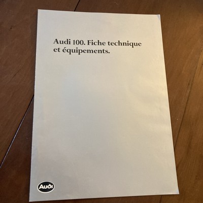 Audi 100 1979 Technical Data Equipment Catalog Automobile Brochure