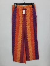 Anthropologie x Sika Pants Womens 8 Colorful Aztec Tribal Wide Leg High Rise NWT