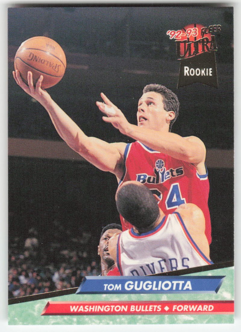 1992-93 Ultra #367 Tom Gugliotta Washington Bullets Rookie BK1R1S10