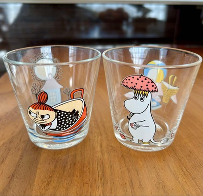 #ad Iittala Moomin 2 Piece Mug Set Caltio Floren amp; Little My Out of Print Rare $119.54