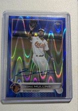 2022 Topps Chrome - Chrome Veteran Autographs Cedric Mullins #CVA-CM Blue...