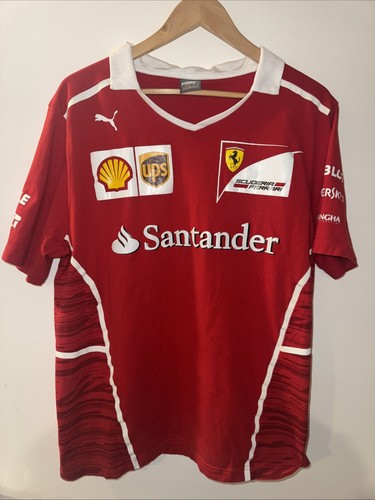 Puma & Scuderia Ferrari Polo T-Shirt Santander Pirelli Racing UPS F1 Gr. XL - Bild 1 von 9