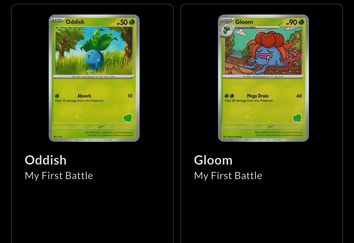 Pokémon My First Battle Bulbasaur Deck Oddish Gloom Evolution