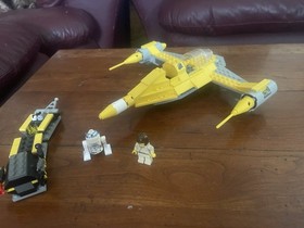 LEGO Star Wars Naboo Fighter 7141 Near Complete / R2-D2 & Anakin Minifigures