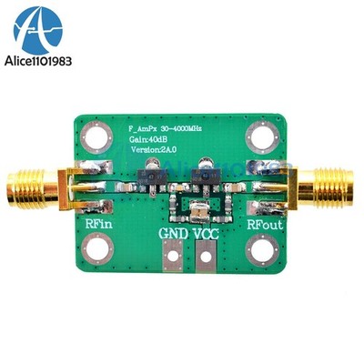 For FM HF VHF/UHF 30-4000MHz 4GHz 40dB   50Ω Broadband RF Amplifier Module *qq